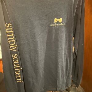 Simply Southern Dark Blue Long Sleeve Tee